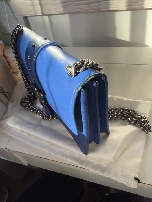 Чанта пинко синя