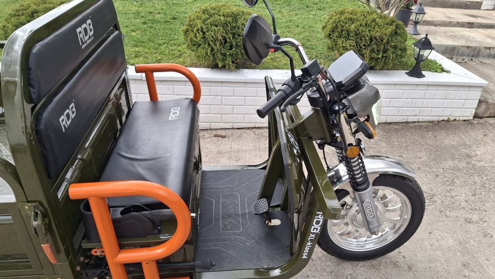 Triciclu electric Rdb XL-Klass4 70km autonomie Basculabil/Reductor