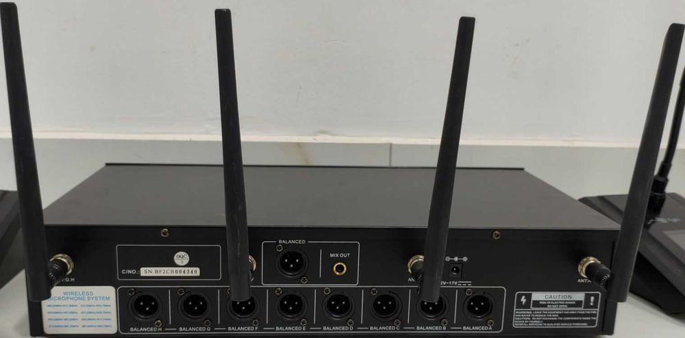 Беспроводная система из 8 микрофонов