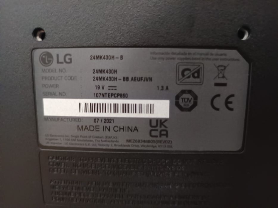 LG 24MK430H B 24 инча IPS Full HD монитор 75Hz