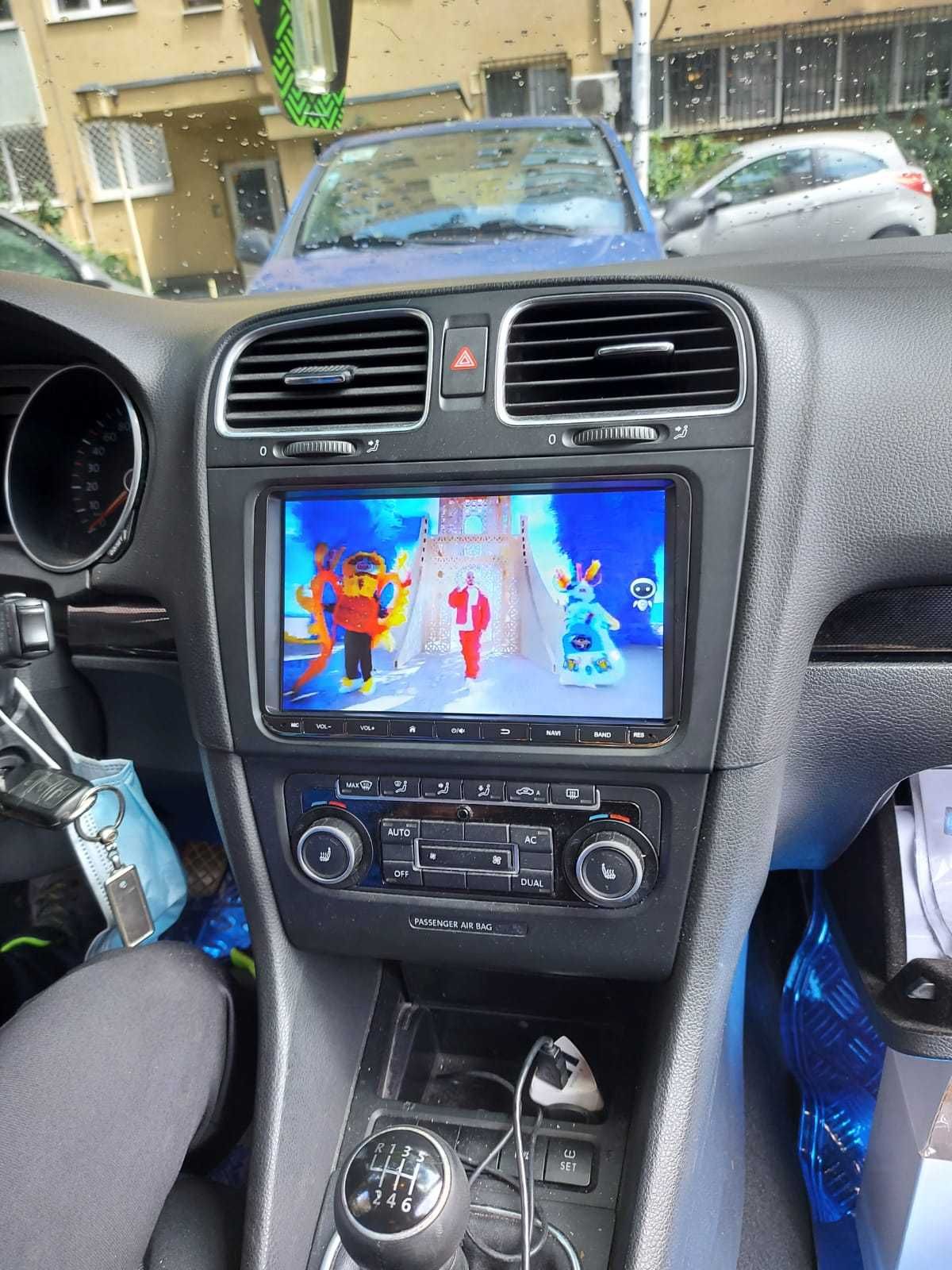 Navigatie Android 4/8 GB Passat Golf Skoda Waze YouTube GPS BT