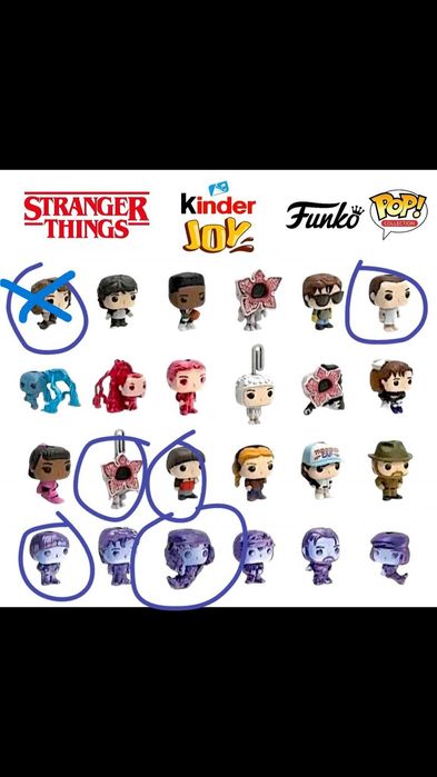 Kinder Joy Funko Pop Stranger Things фигурки
