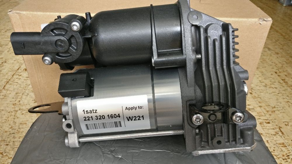 Компрессор пневмоподвески Мерседес W-221 новый, пневма