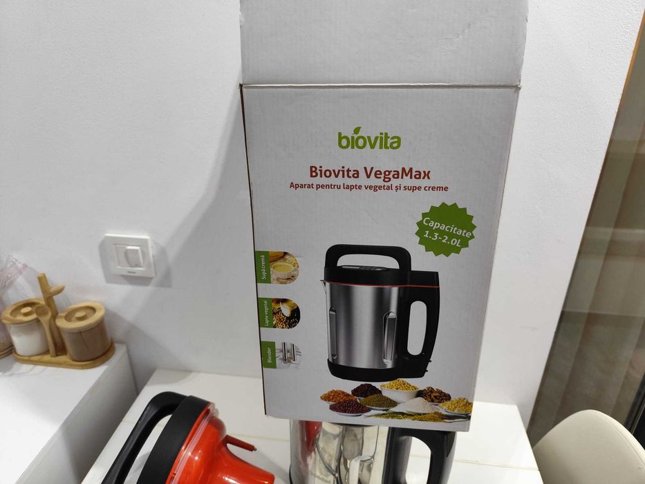 Vand aparat lapte vegetal & supa crema Biovita VegaMax.