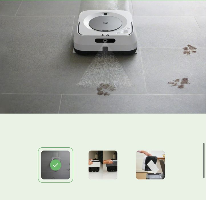irobot Braava jet m6 -модифициран , перфекно работеш робот за почиства