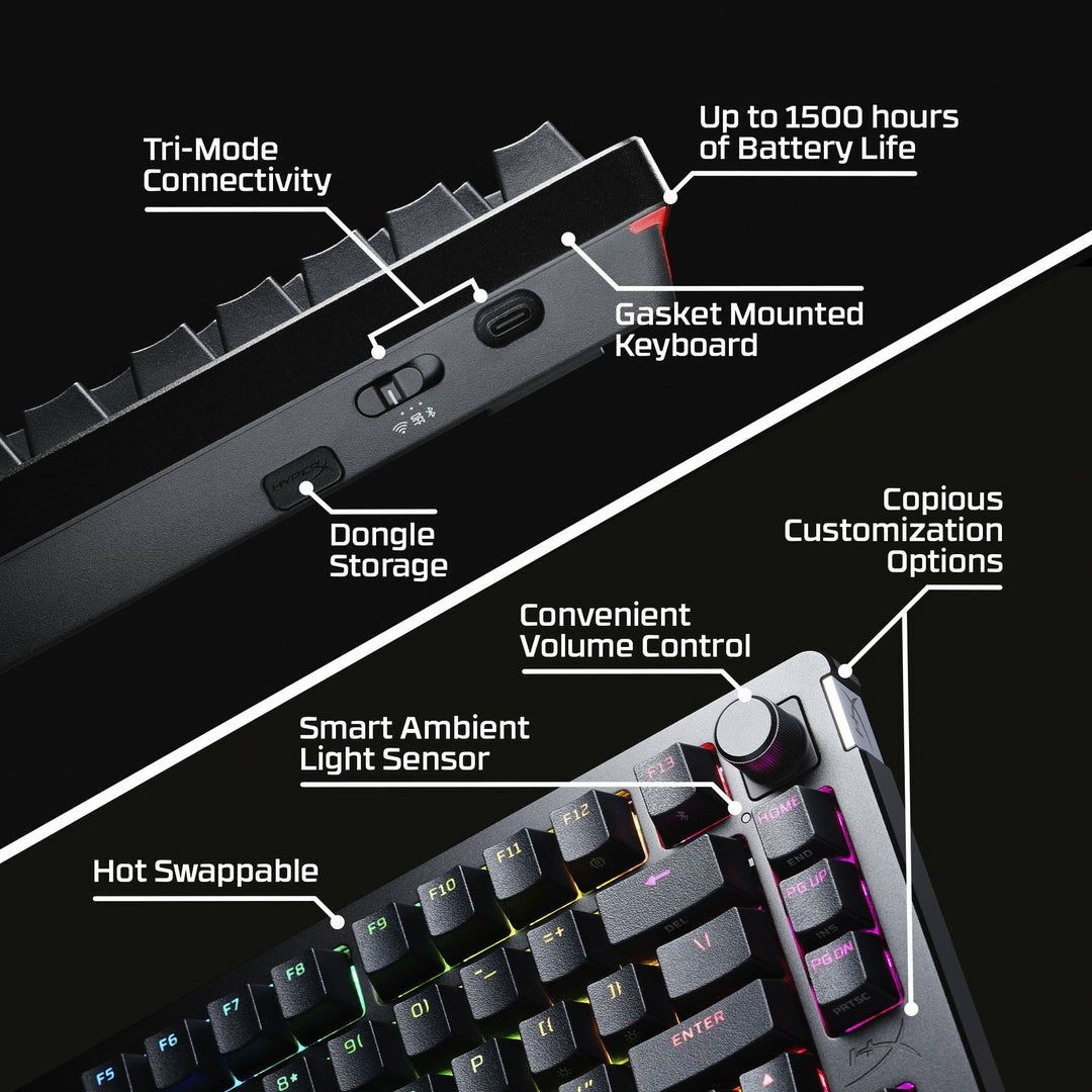 hyperx alloy rise 75 wireless клавиатура игровая
