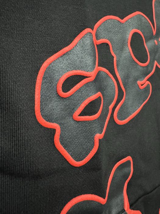 НОВО! Sp5der Beluga Hoodie Black/Red суичер