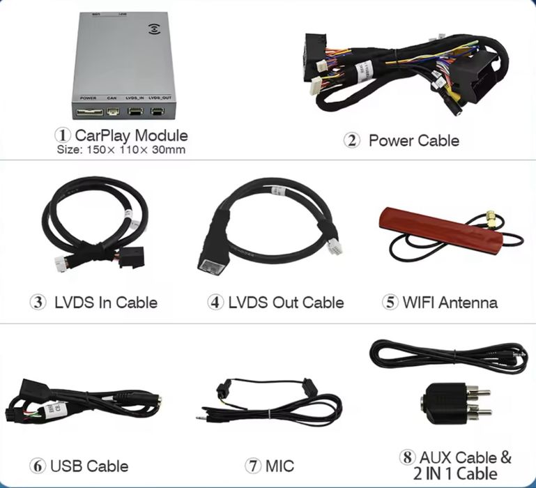 Apple CarPlay & Androit auto W221