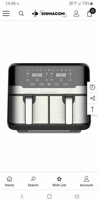Airfryer/ Еърфрайер / Фритюрник с горещ въздух