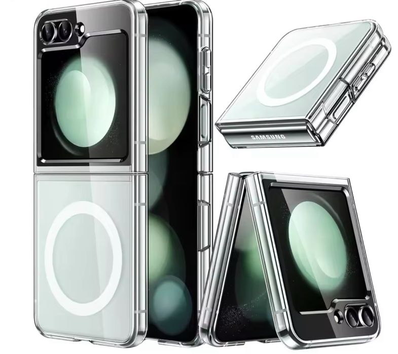 Samsung Z FLIP 5 Z FLIP 6 Z FOLD 5 6 7 Husa Magsafe Type Clear Slim