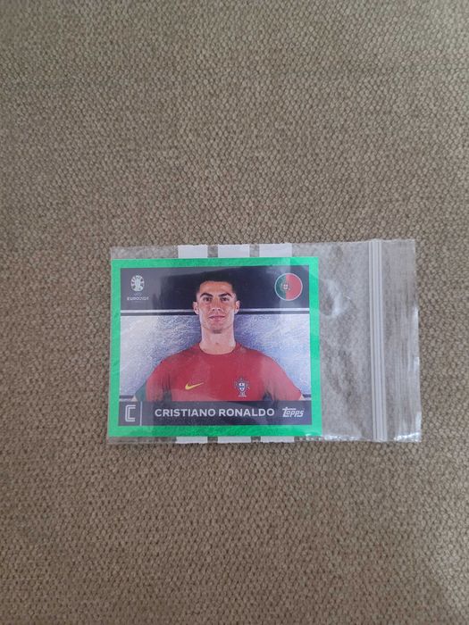 Topps Euro 2024 Cristiano Ronaldo Green Parallel