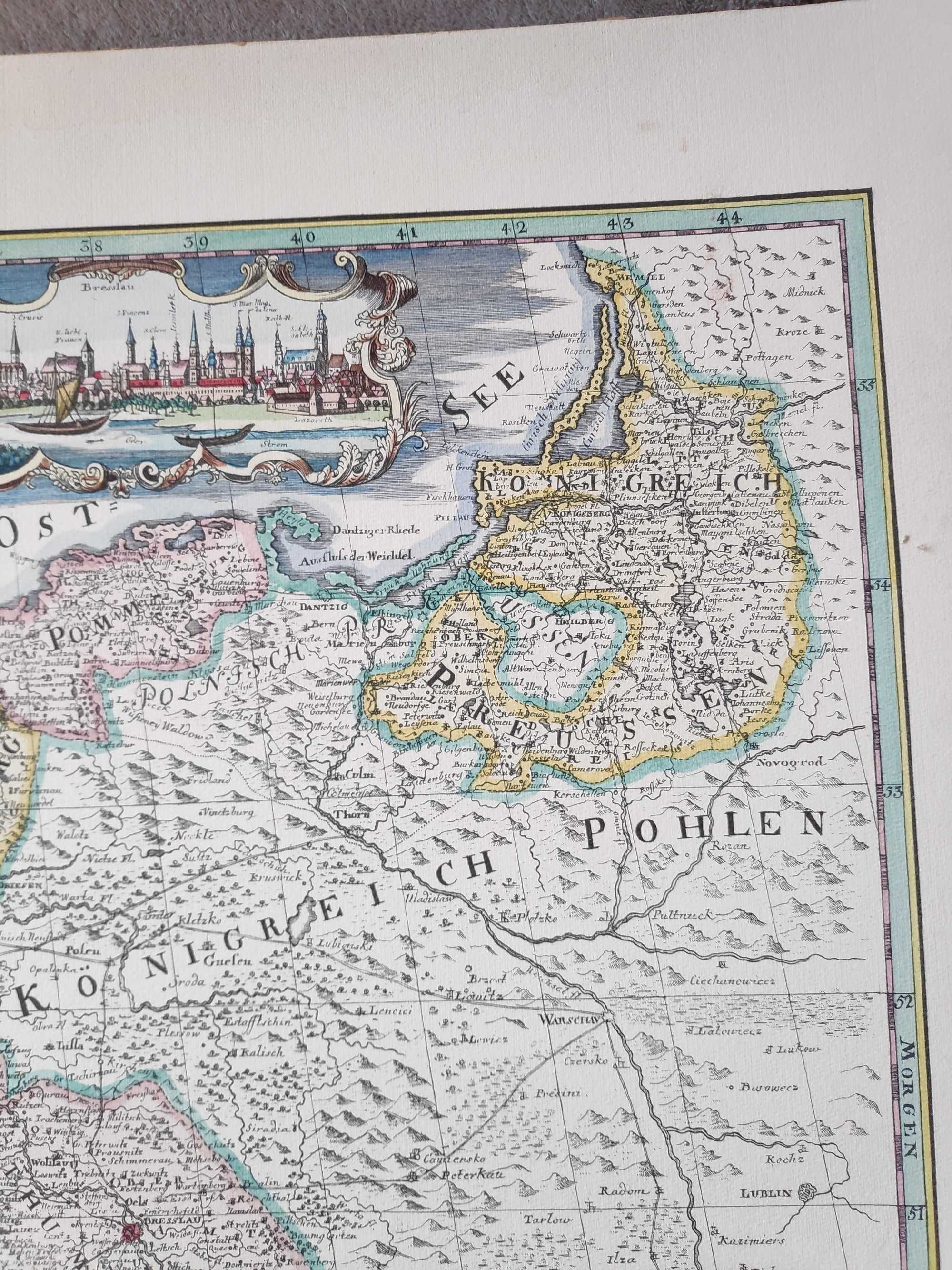 Карта на всички кралски пруски земи, голяма карта