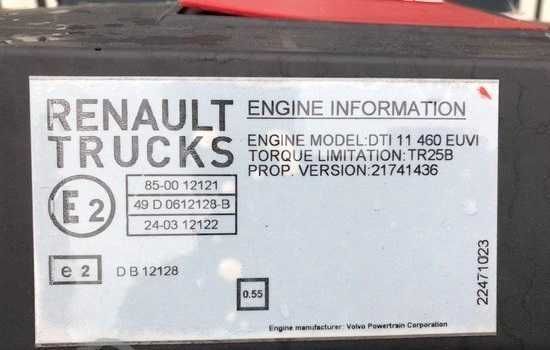 Motor camion Renault DTI11 460 (2015)- dezmembrari Renault