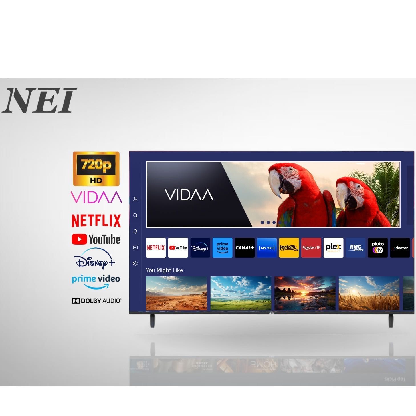 Televizor NEI LED 32NE4901, 80 cm, Smart, HD, Clasa E (RESIGILAT)