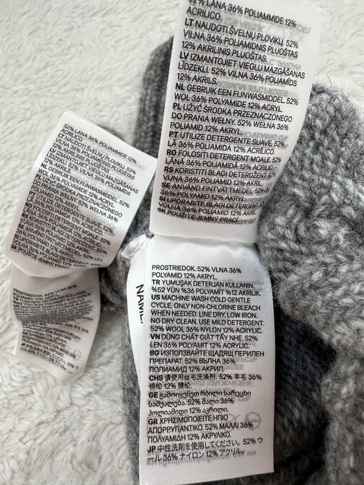 Set caciula si manusi bebe mix de lana marime 62/68