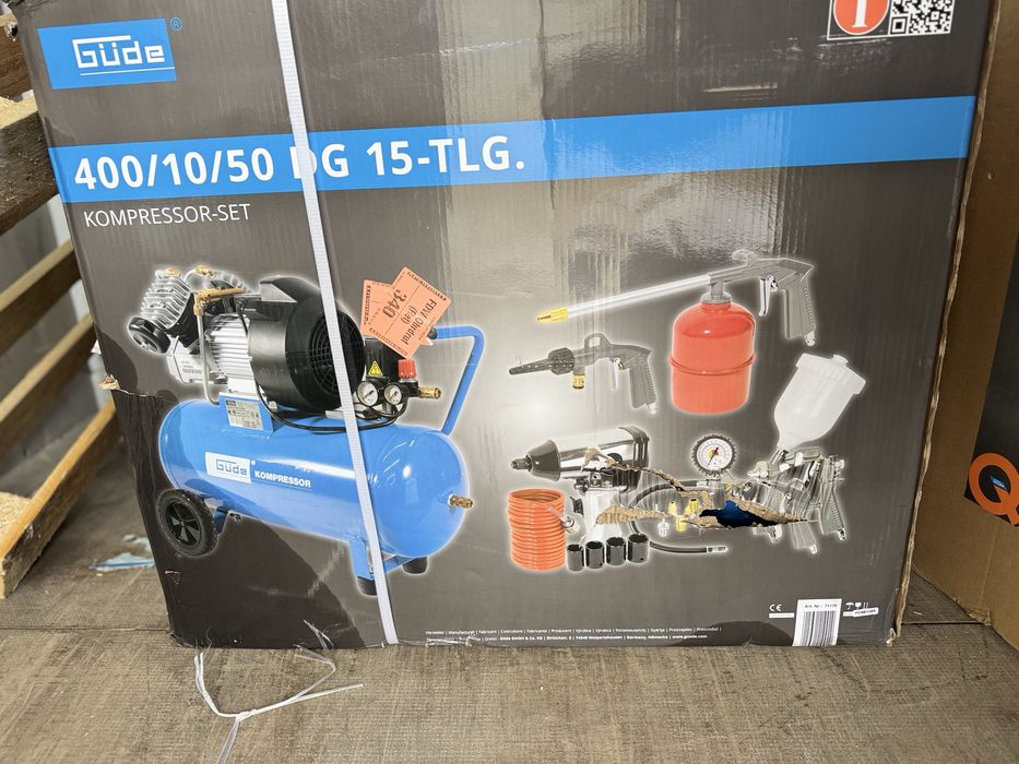 Compresor gude  50L 10 bari cu toate accesoriile 2 pistoane