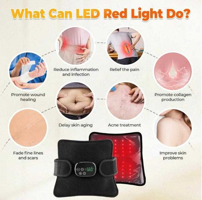 Терапия Infrared Масаж с Червена Светлина Дълбоко Облекчение Тяло Гръб