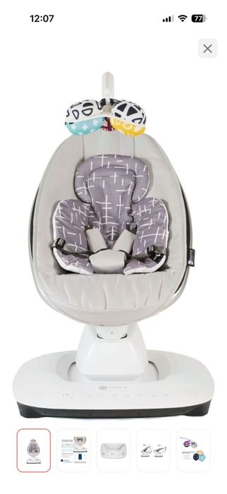 Электрокачель 4moms mamaroo5 серый