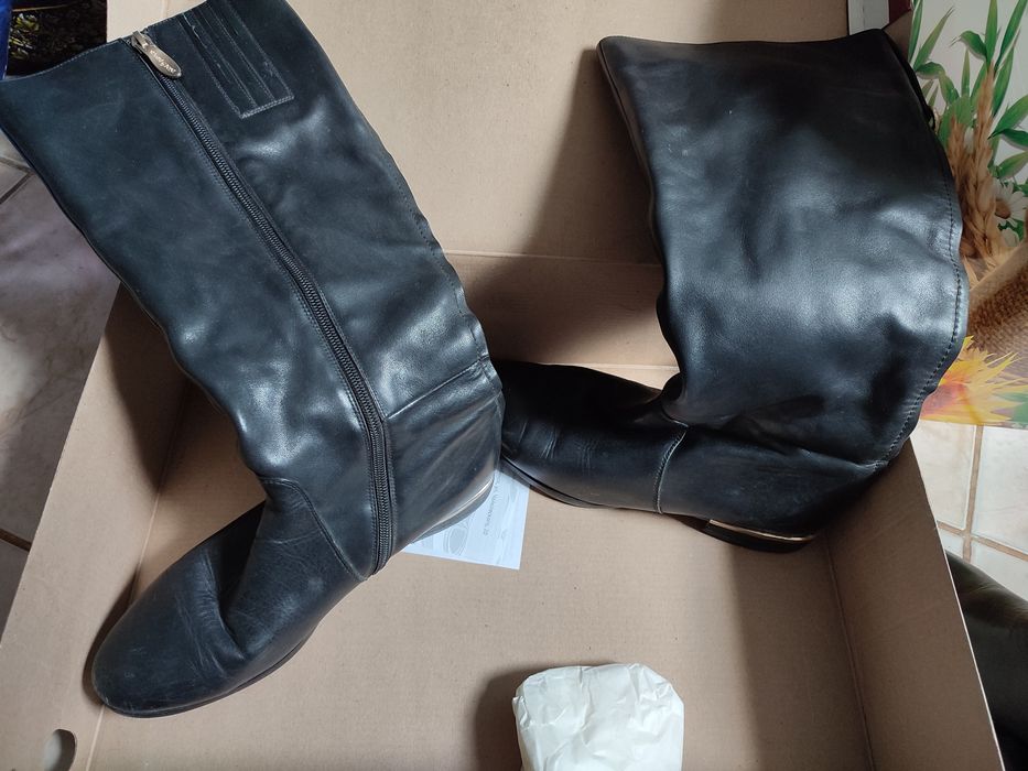 Сапоги осень -весна натуральная кожа