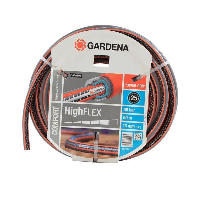 Furtun 13 mm (1/2) Gardena High Flex 50m + aspersor pulsator irigații