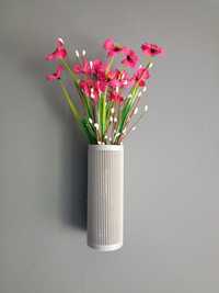 Flori,plante, vază,Mini vază de perete (cu caneluri)