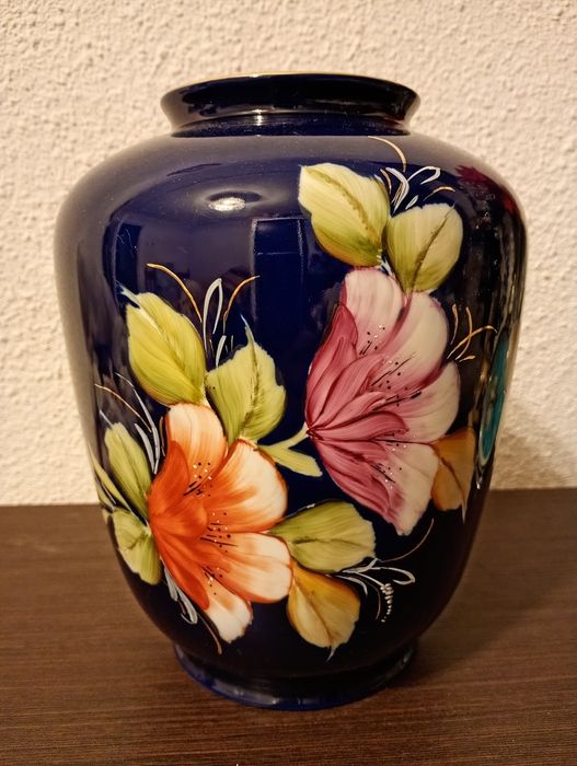 Vază românească cobalt