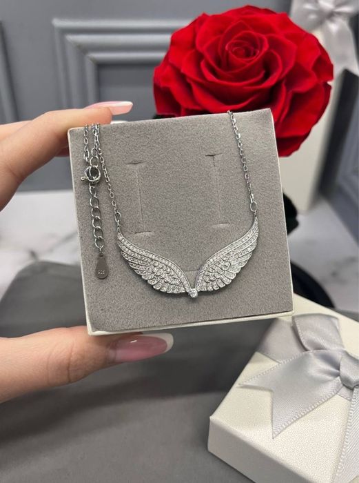 Колье серебро «крылья»