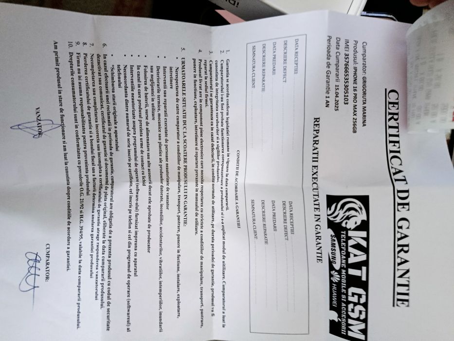 iPhone 16 pro max 256