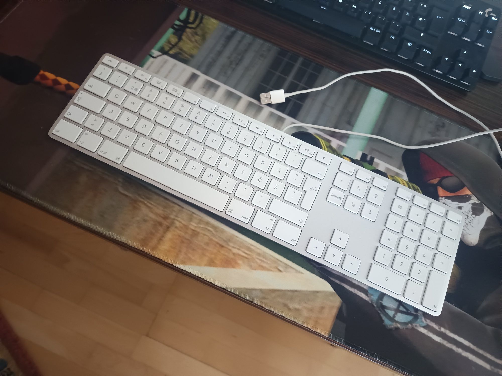 Tastatura alba apple model A1243 EMC No:2171 pe usb