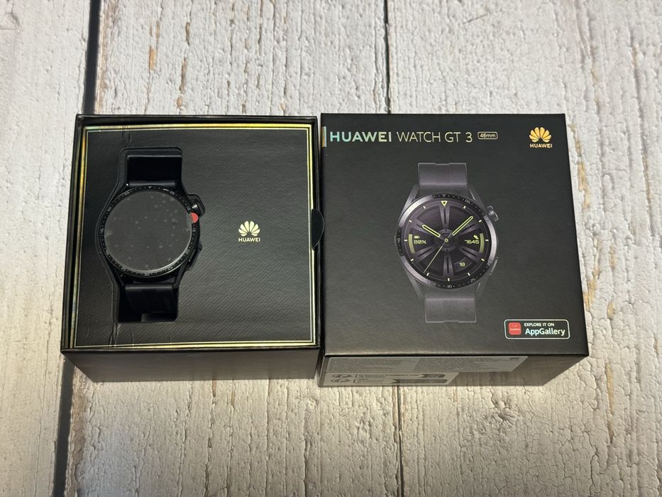 Huawei Watch GT 3 46mm Black - ca nou, Factura si Garantie 2027