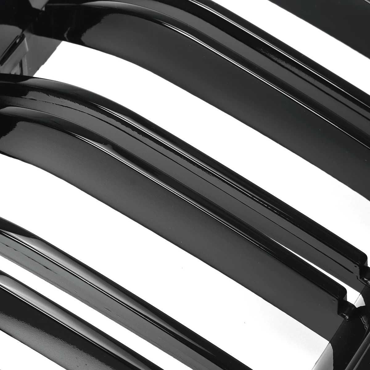 Set Grile Radiator Nari Duble Negru Lucios BMW M Seria 5 F10 F11 F18