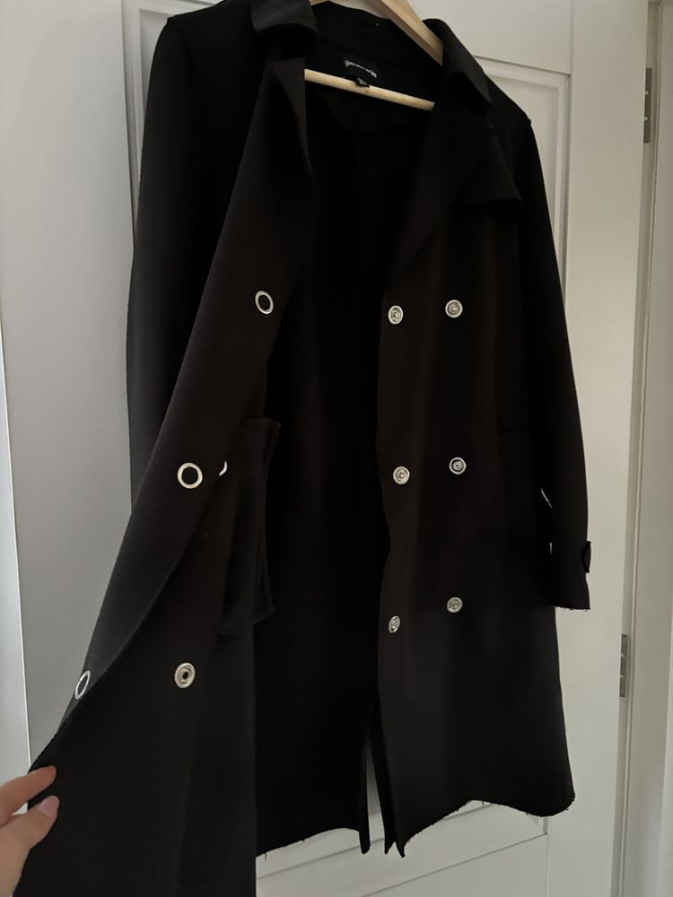 Trench / palton - Stradivarius - marime S - negru