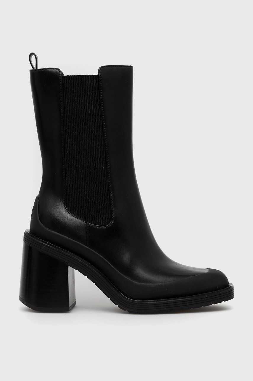 Кожени боти Tory Burch Expedition размер 40, естествена кожа, ток 8 см