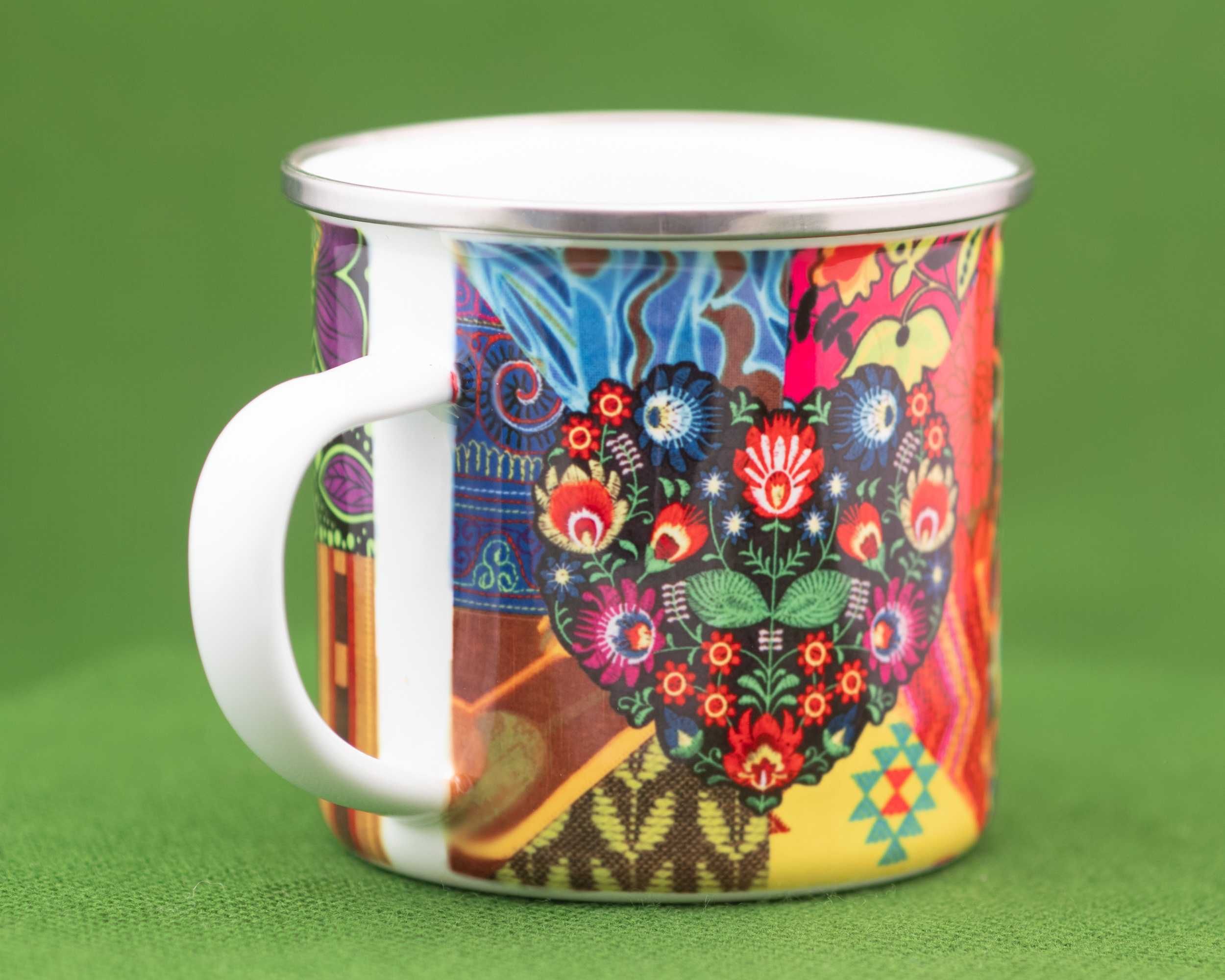 Емайлирано канче "Flower Power"