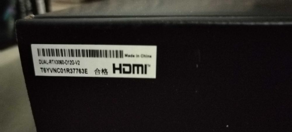 Видеокарта RTX 3060 v2 12GB