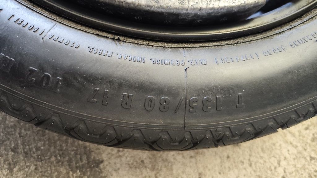 Резервна гума 17" цола за бмв е60 е61