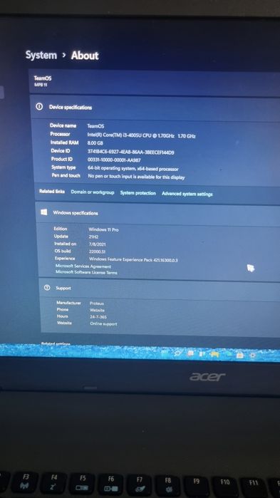 Laptop Acer espire E5-772