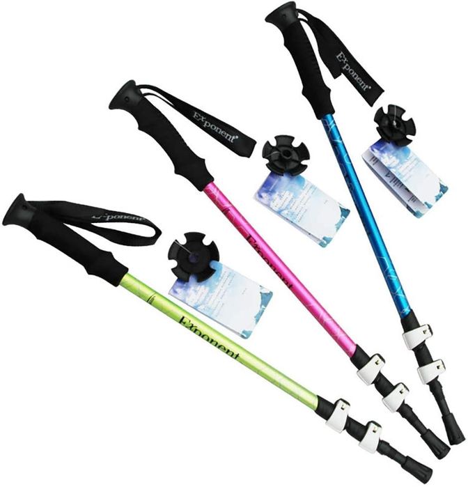 Exponent надежные трекинговые палочки на клипсах (внешний зажим). 
Р