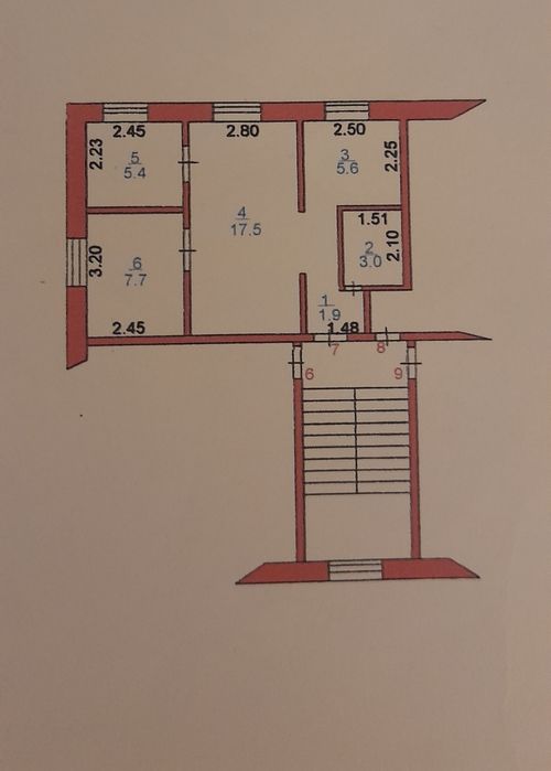 3х комнатная квартира