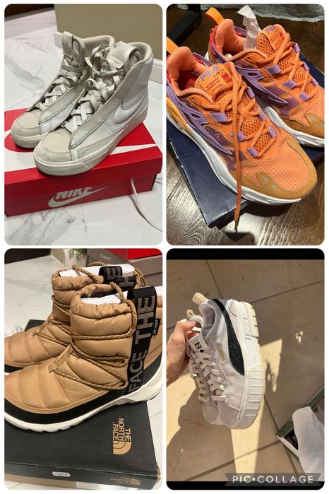 The north face Nike Puma Reebok