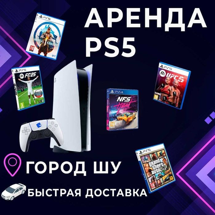 Аренда плейстешн ps5 прокат Playstation5 с быстрой доставкой!