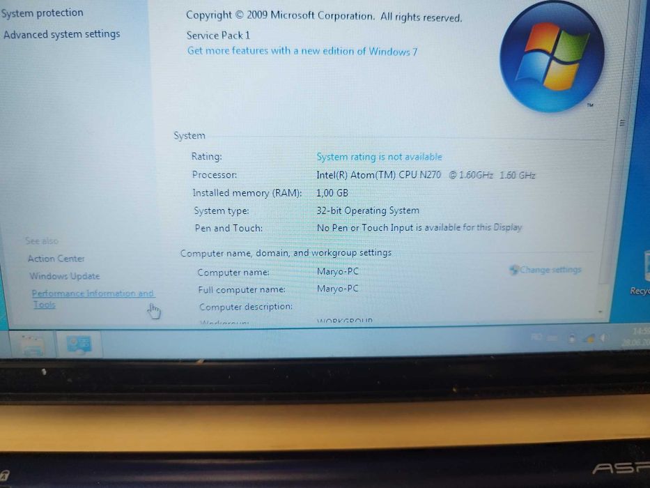 Minilaptop, notebook display 10"