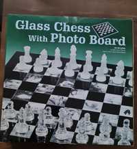 Стъклен шах с фото табло