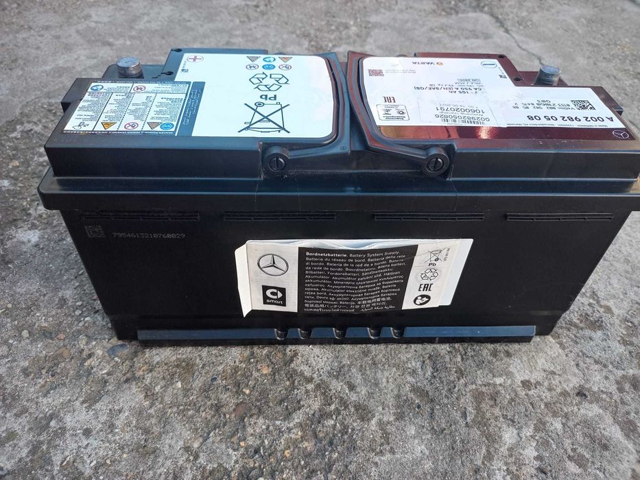 Baterie auto Mercedes Benz originală 12V,105Ah AGM