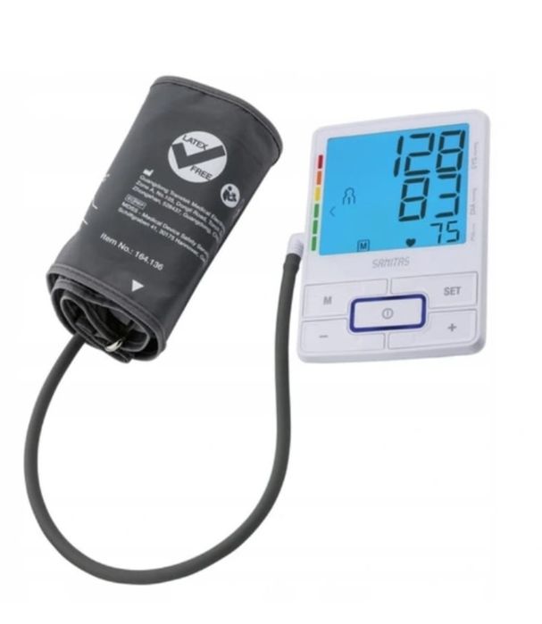 Tensiometru electronic, SANITAS, detecteaza aritmia, indicator de risc