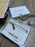 Бял Кожен Картхолдър Michael Kors