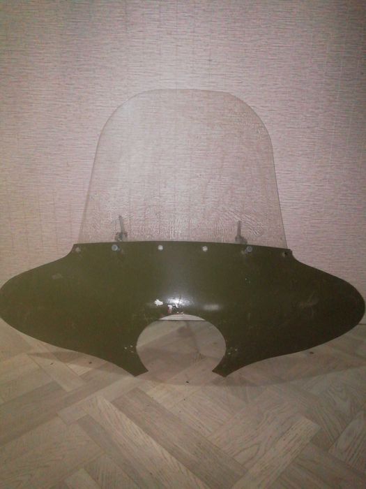 Щиток ветровой со стеклом на мотоцикл ИЖ, Урал, Днепр (матовый)