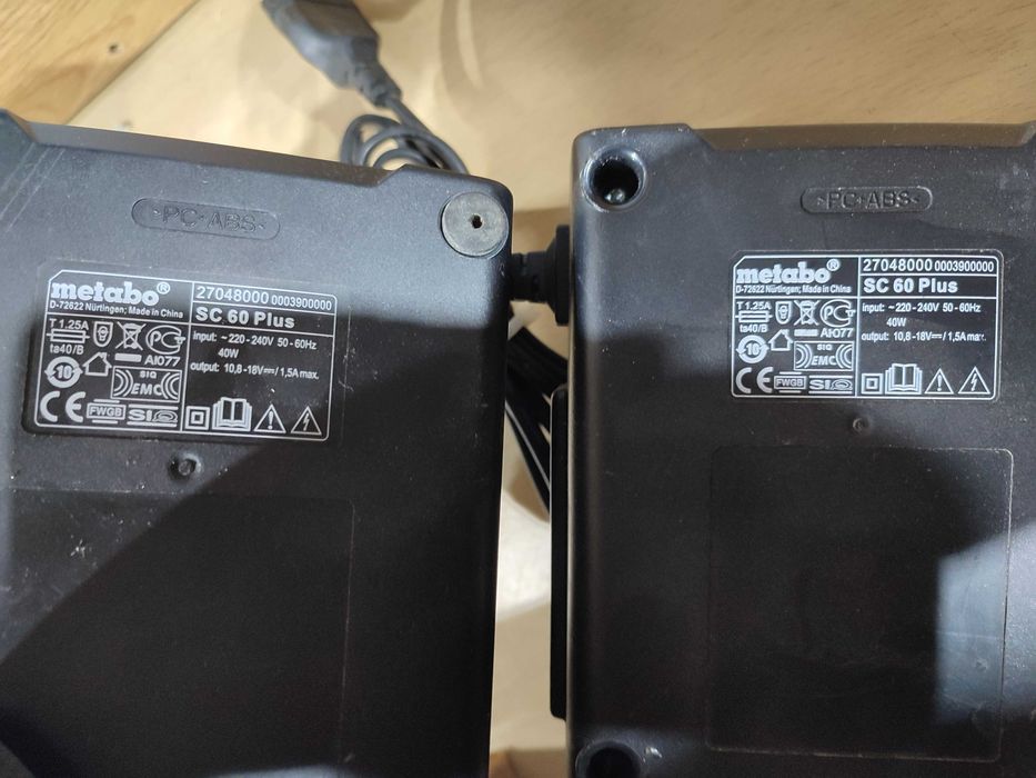 METABO SC60PLUS 12V 14.4V 18V charger incarcator sursa statie flex