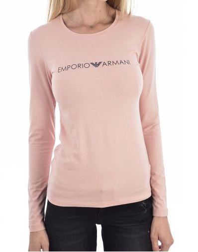 ПРОМО Emporio Armani-S Дамска розова оригинална блузка с дълъг ръкав
