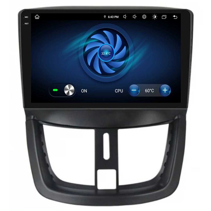 Navigatie Android Dedicata, 9 Inch, Peugeot 207 (2006-2015), Carplay